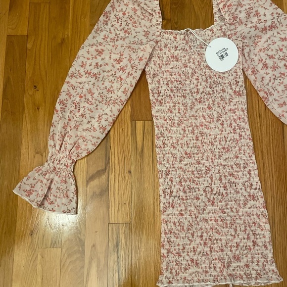 NWT Princess Polly Pink Floral Dress Size 4 - Picture 6 of 9